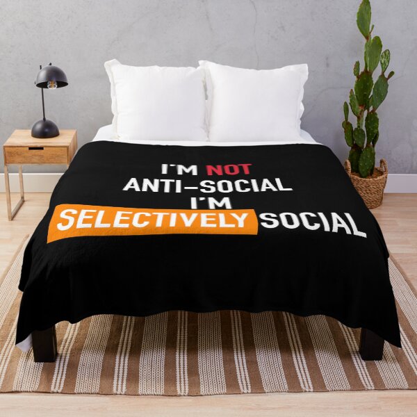 Item preview, Im not anti-social Im selectively social designed and sold by aniicreates.