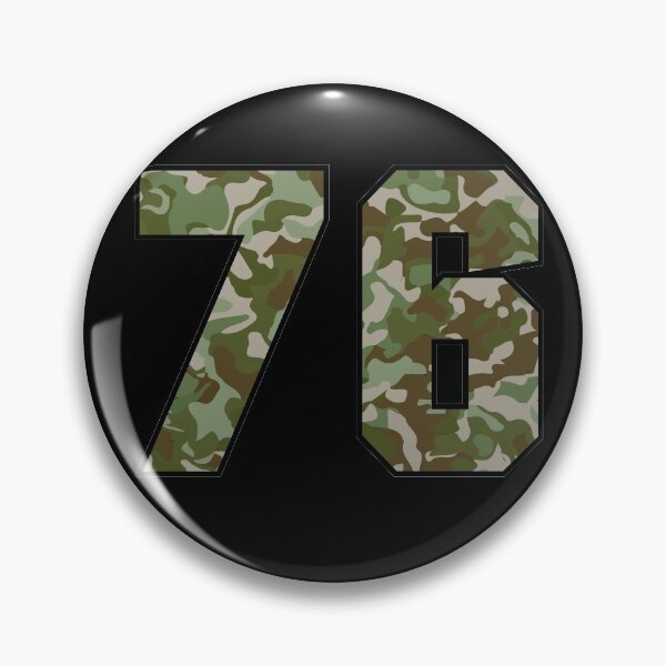 Item preview, Army Camo Number Seventy-six Veteran Lucky Number 76 designed and sold by Urosek.