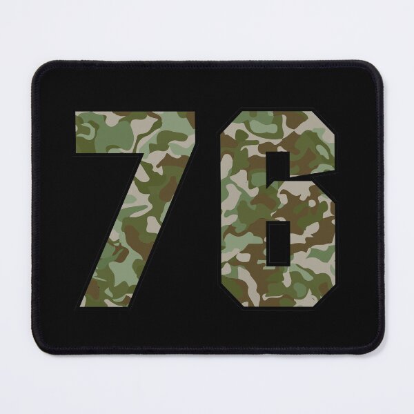 Item preview, Army Camo Number Seventy-six Veteran Lucky Number 76 designed and sold by Urosek.