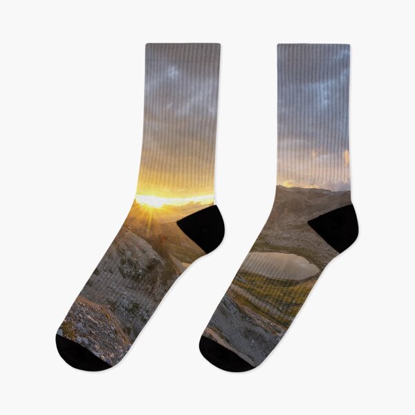 Item preview, Landcsape View Mountain With Gold Sky Sunset designed and sold by JTS STORE.