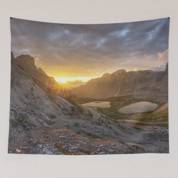 Item preview, Landcsape View Mountain With Gold Sky Sunset designed and sold by JTS STORE.