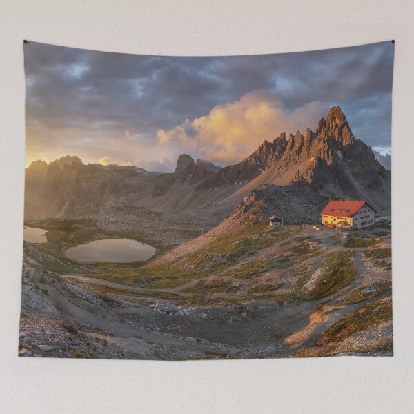 Item preview, Landcsape View Mountain With Gold Sky Sunset designed and sold by JTS STORE.