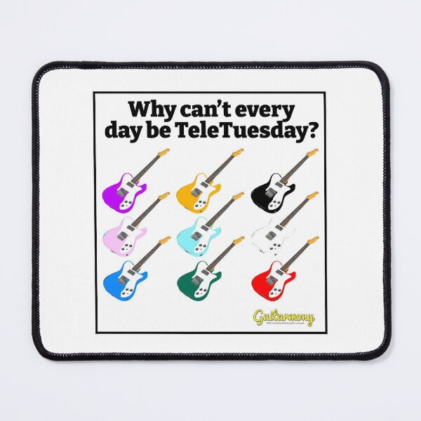 TeleTuesday (Black Text) Mouse Pad