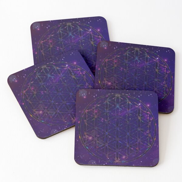 Item preview, Flower of Life Purple Galaxy  designed and sold by shantilovesart.