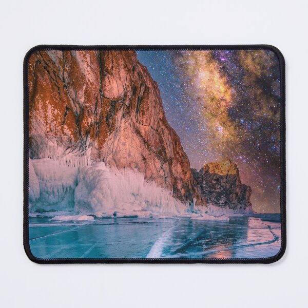 Item preview, Landscape Mountain WIth Natural Breaking Ice With Milky Way Sky designed and sold by JTS STORE.