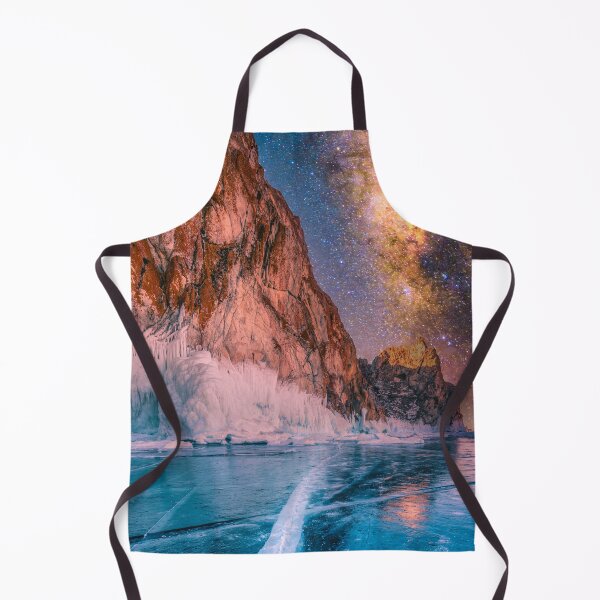 Item preview, Landscape Mountain WIth Natural Breaking Ice With Milky Way Sky designed and sold by JTS STORE.