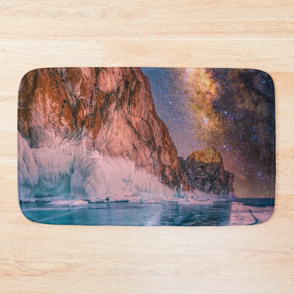Item preview, Landscape Mountain WIth Natural Breaking Ice With Milky Way Sky designed and sold by JTS STORE.