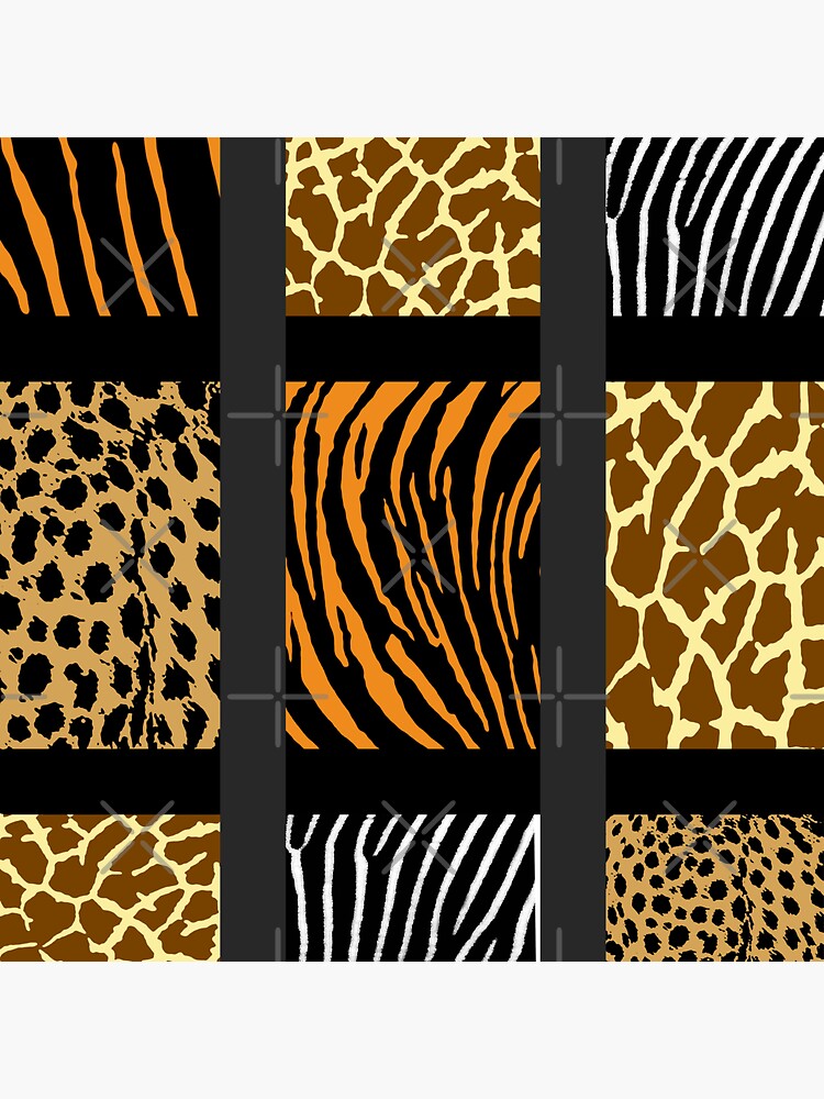 "Mixed Animal Print" Sticker by blakcirclegirl Redbubble