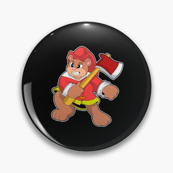 Item preview, Bear Firefighter Axe Fire department designed and sold by Snabdesign84.