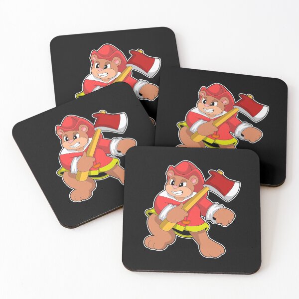 Item preview, Bear as Firefighter with Ax designed and sold by Snabdesign84.