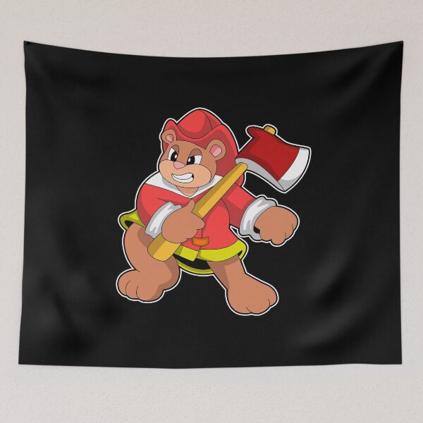Item preview, Bear as Firefighter with Ax designed and sold by Snabdesign84.