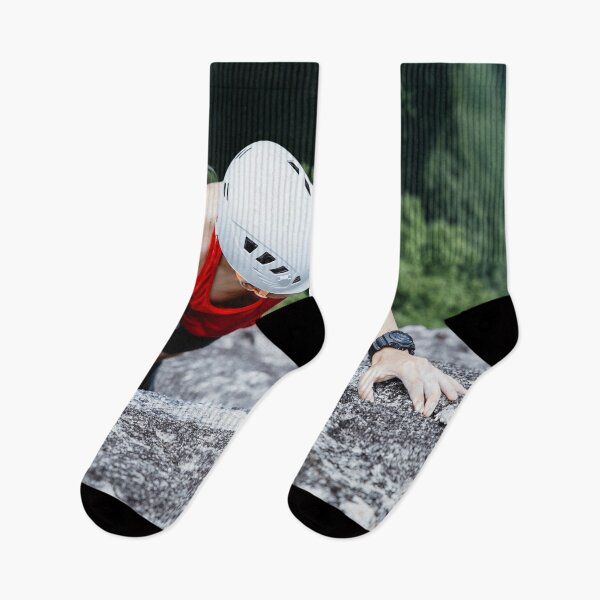Item preview, Man Rock Climber Climbing Cliff designed and sold by JTS STORE.
