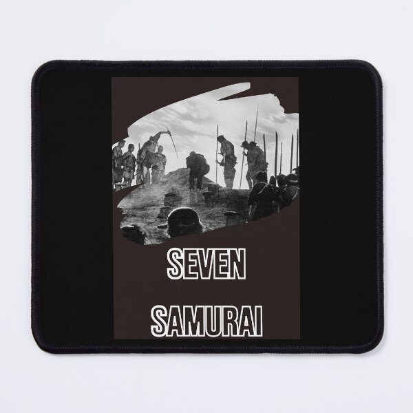 Item preview, Poster brown Seven Smurai film by assistant director Akira designed and sold by JewellJess1020.