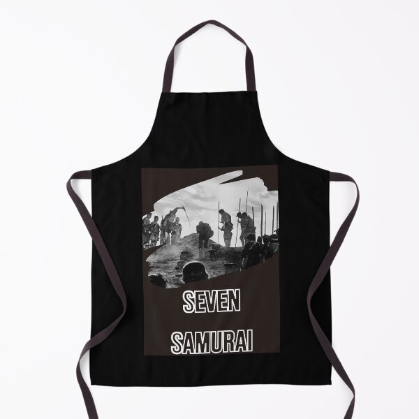 Item preview, Poster brown Seven Smurai film by assistant director Akira  designed and sold by JewellJess1020.