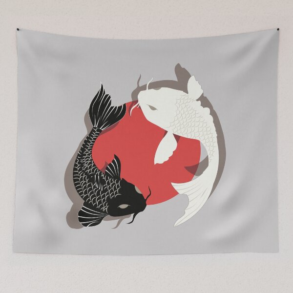 Item preview, Coi fish Yin Yang Meaning Love designed and sold by urban-color.