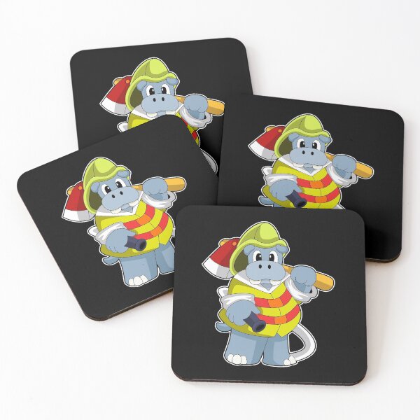 Item preview, Hippo as Firefighter with Ax designed and sold by Snabdesign84.