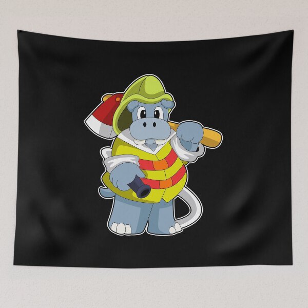 Item preview, Hippo as Firefighter with Ax designed and sold by Snabdesign84.