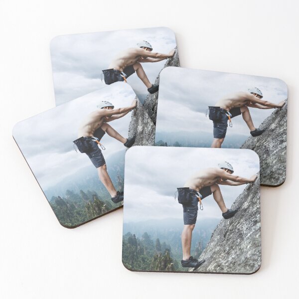 Item preview, Man Climbing Cliff designed and sold by JTS STORE.