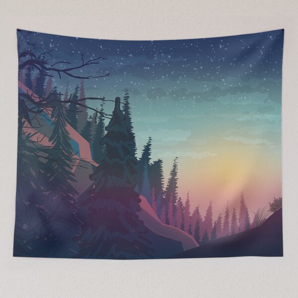 Item preview, Beautiful Sunset Between The Forest designed and sold by JTS STORE.