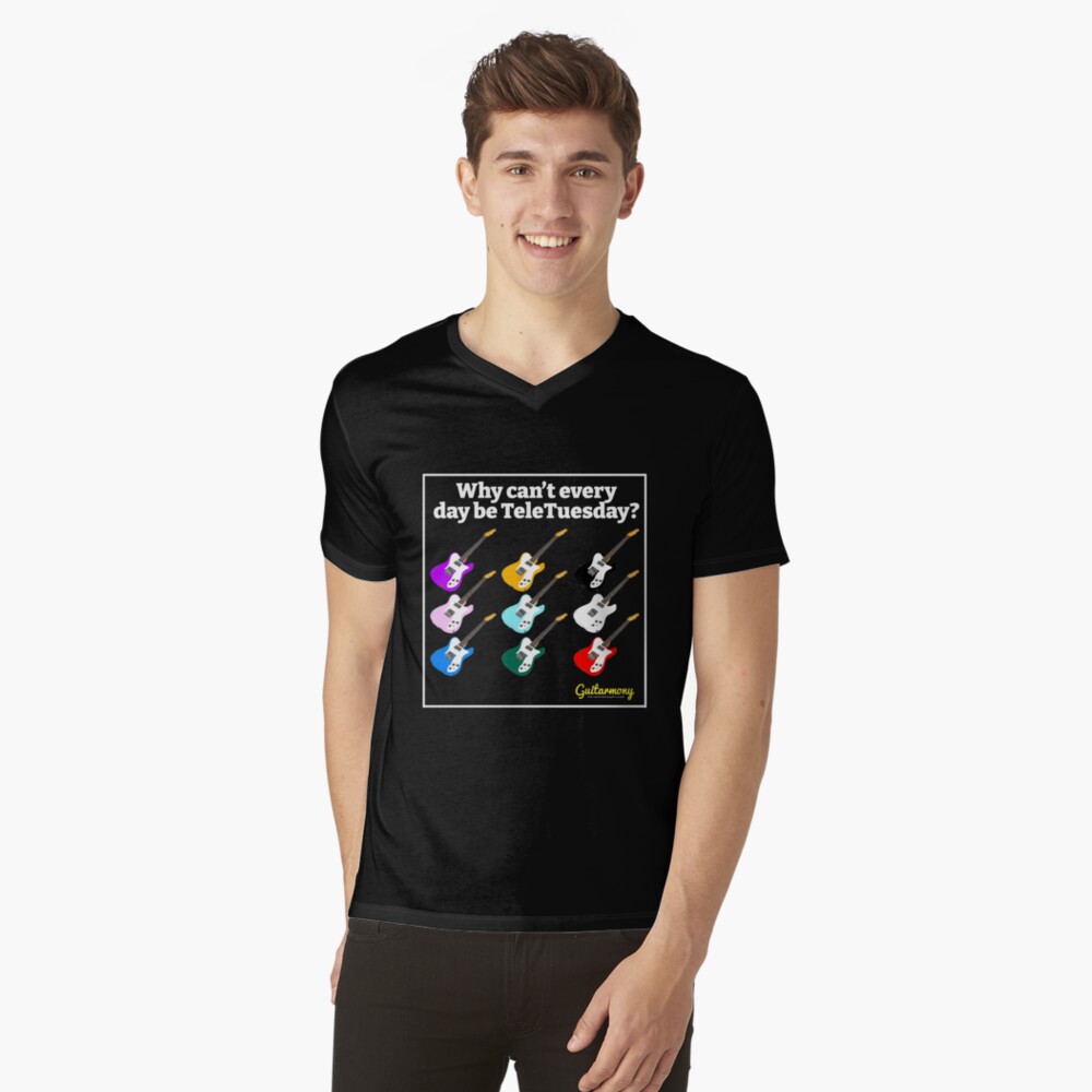 Item preview, V-Neck T-Shirt designed and sold by Guitarmony.