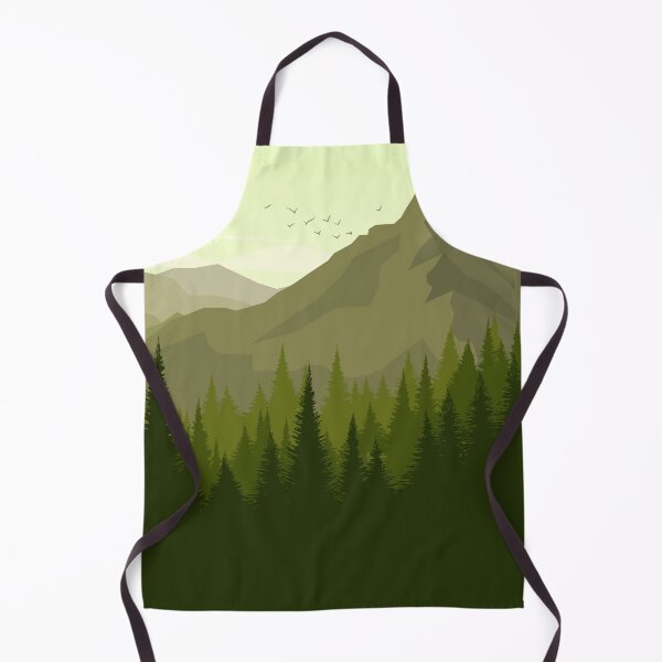Item preview, Green Forest With Mountain Landscape designed and sold by JTS STORE.