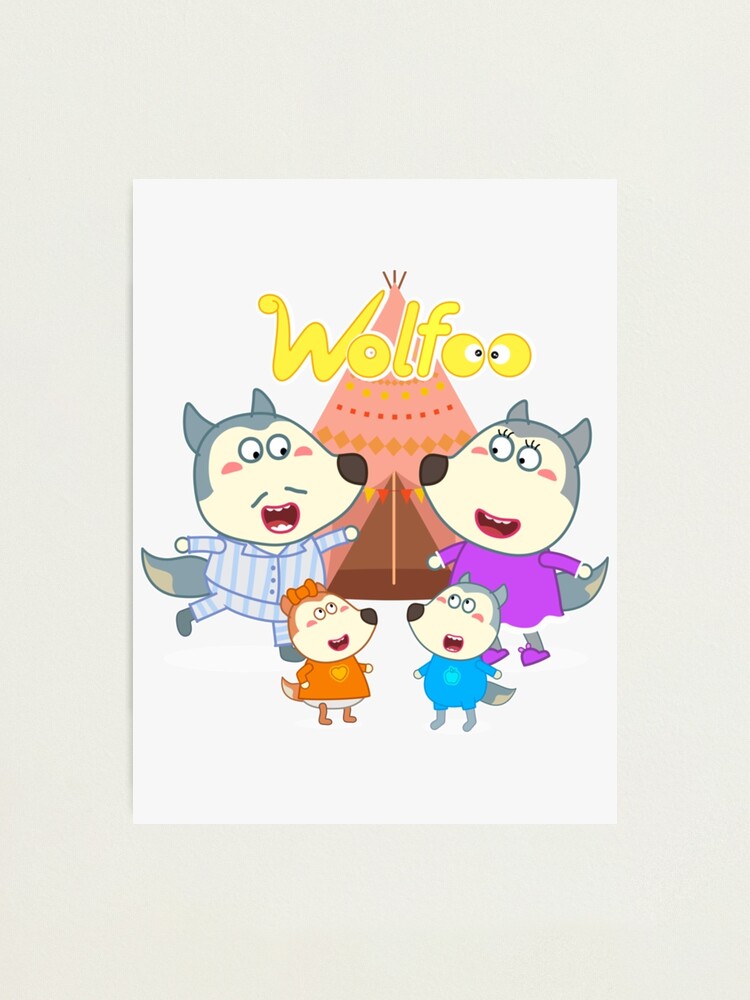 Wolfoo Family Play Tent| Perfect Gift|wof foo Photographic Print for Sale  by Boni kante