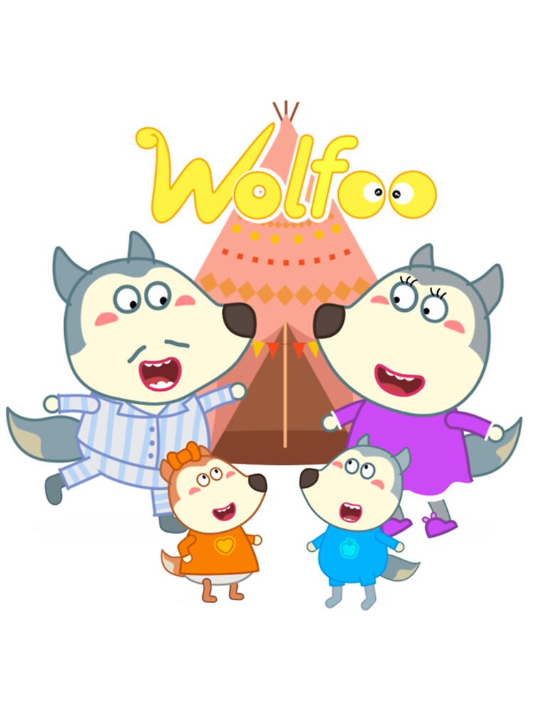 wolfoo family cartoon wolf family characters super, fun, adventures Kids  cartoon officially wolfoo family| Perfect Gift|wof foo | Art Board Print