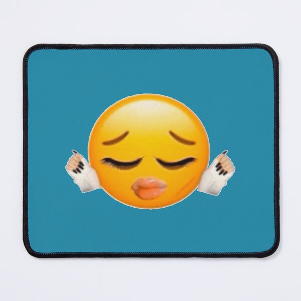 Bad Bitch Biting Lips Emoji Sheesh Meme Mouse Pad By Sirmemesalotr Redbubble