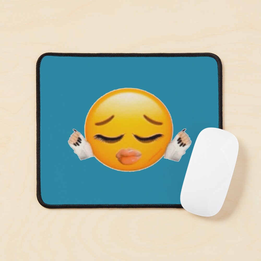 Bad Bitch Biting Lips Emoji Sheesh Meme Mouse Pad For Sale By Sirmemesalotr Redbubble