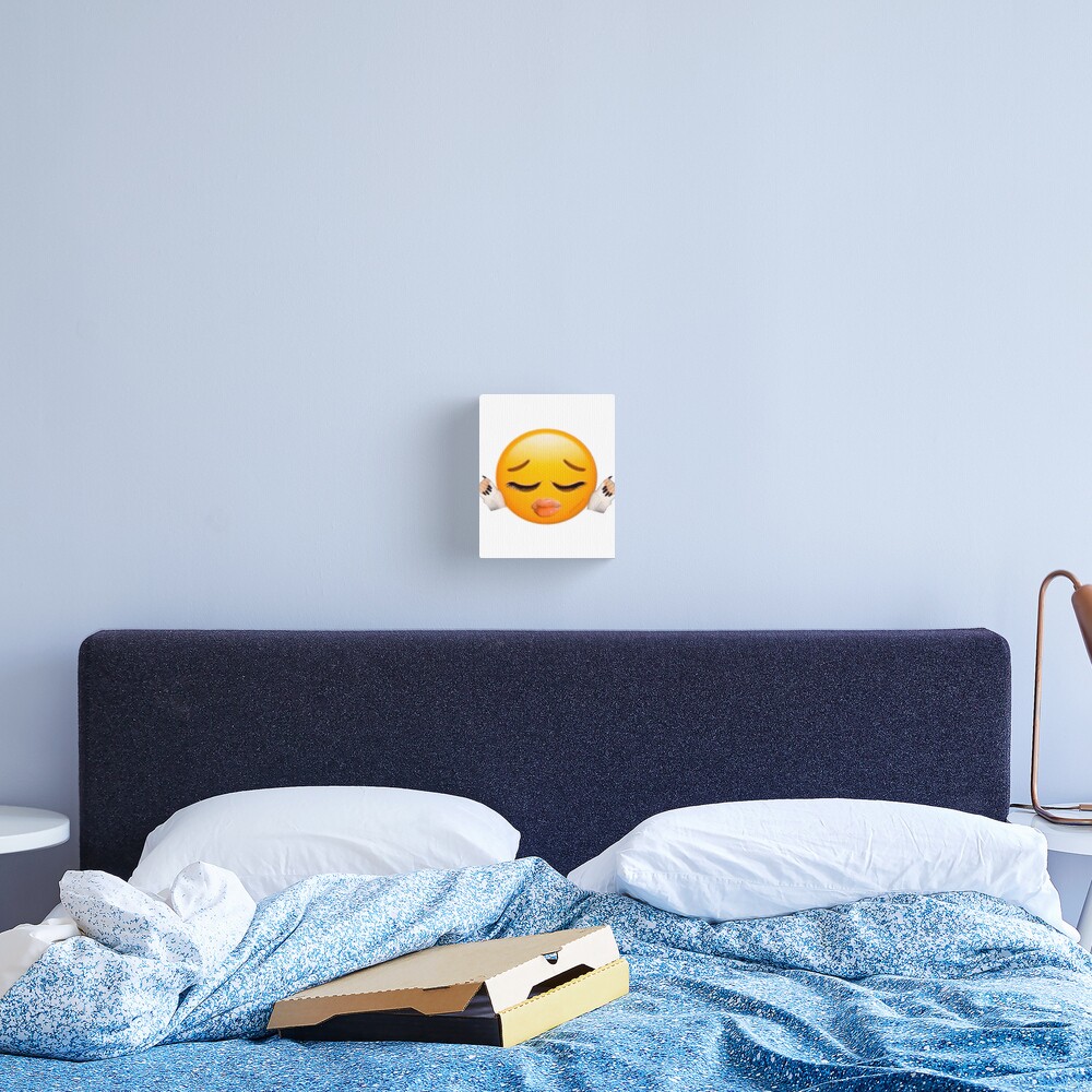 Bad Bitch Biting Lips Emoji Sheesh Meme Canvas Print By