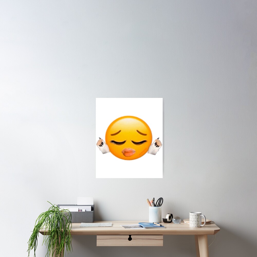 Bad Bitch Biting Lips Emoji Sheesh Meme Poster For Sale By Sirmemesalotr Redbubble