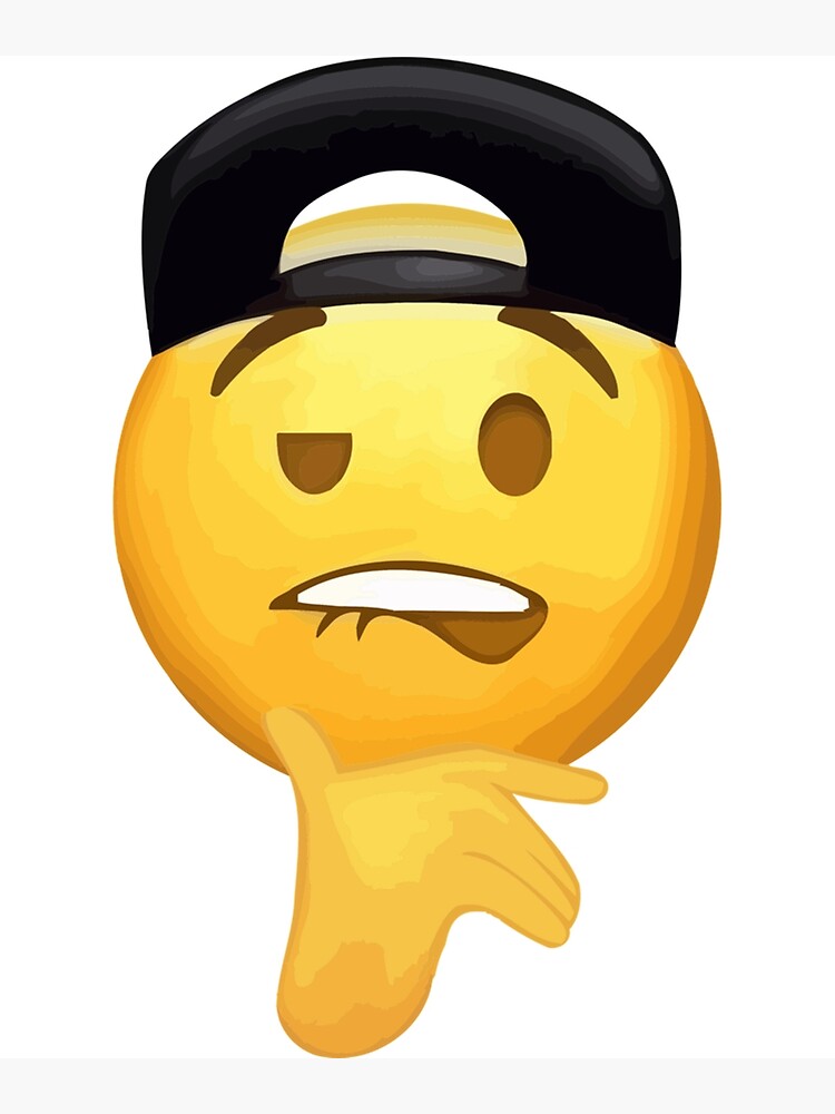 "Bite Lip Emoji" Poster by SirMemesALotR Redbubble