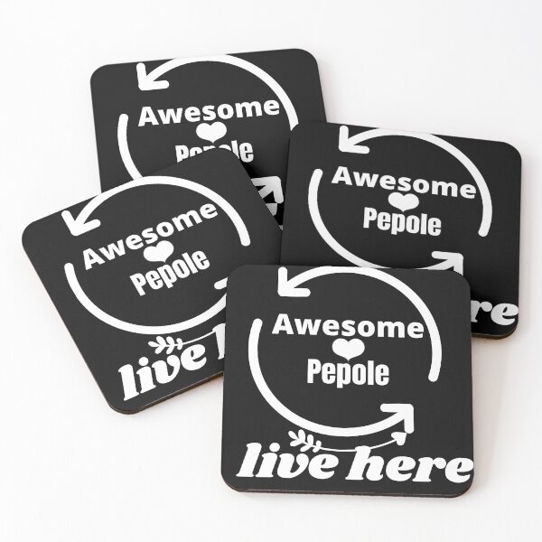 Item preview, Awesome People Live Here designed and sold by LILY ROSE.
