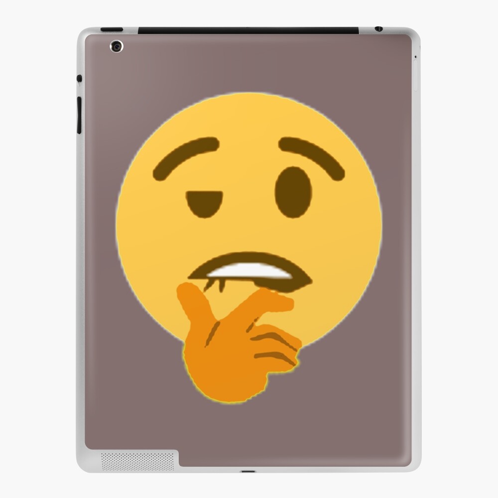 Biting Lips Emoji Sheesh Meme Ipad Case And Skin By Sirmemesalotr Redbubble