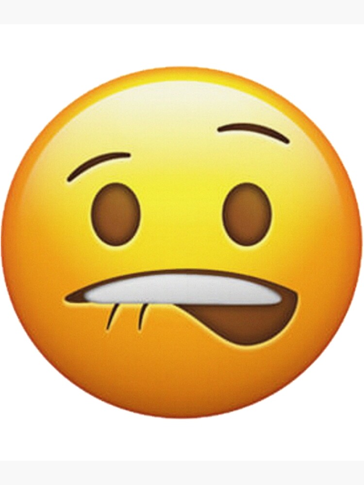 "biting lips emoji sheesh meme " Canvas Print for Sale by SirMemesALotR