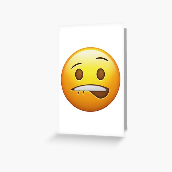 Emoji Disappearing Funny Meme Sad Screaming Angry Face | Greeting Card