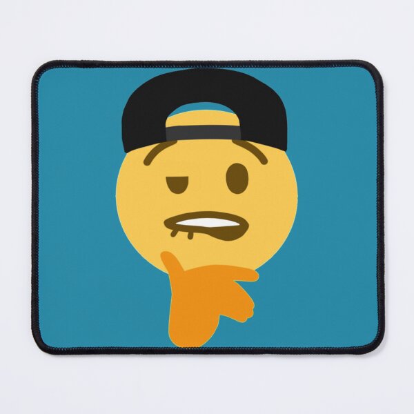 Item preview, biting lips emoji sheesh meme with cap designed and sold by SirMemesALotR.