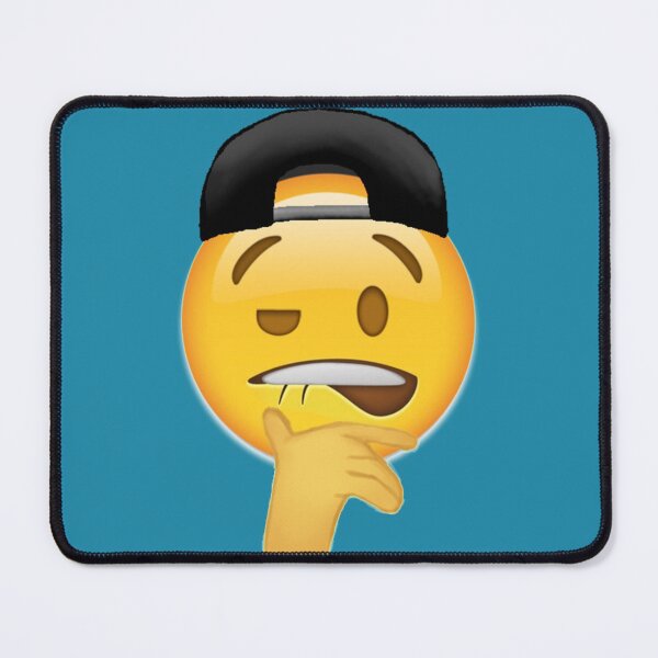 Item preview, biting lips emoji sheesh meme with caps   designed and sold by SirMemesALotR.