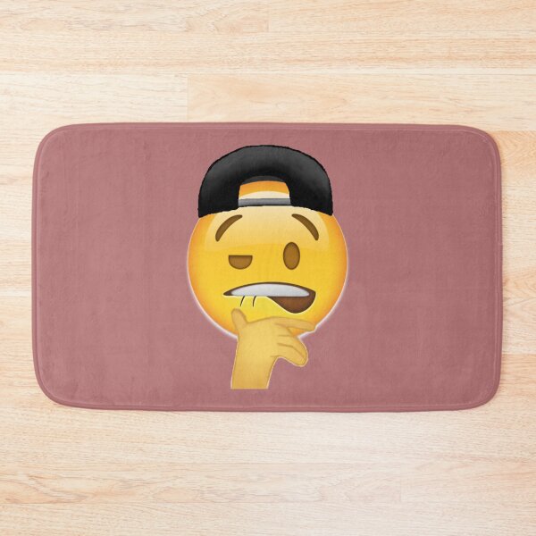 Item preview, biting lips emoji sheesh meme with caps   designed and sold by SirMemesALotR.