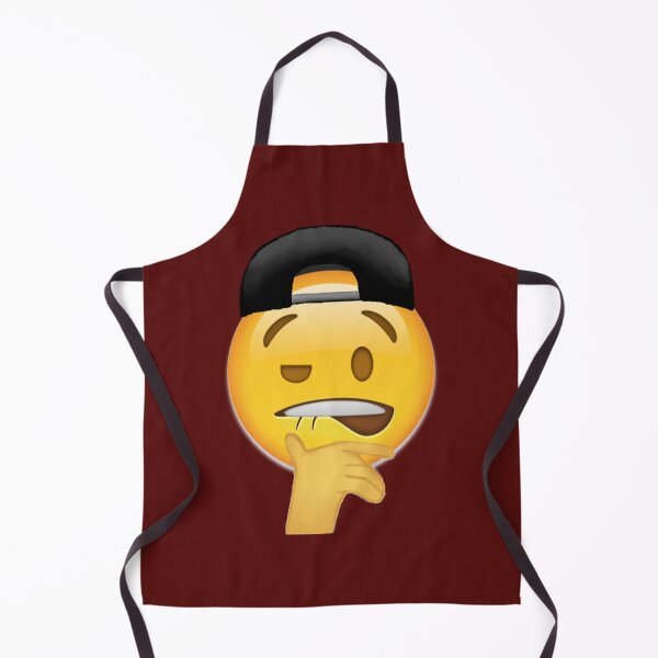 Item preview, biting lips emoji sheesh meme with caps designed and sold by SirMemesALotR.