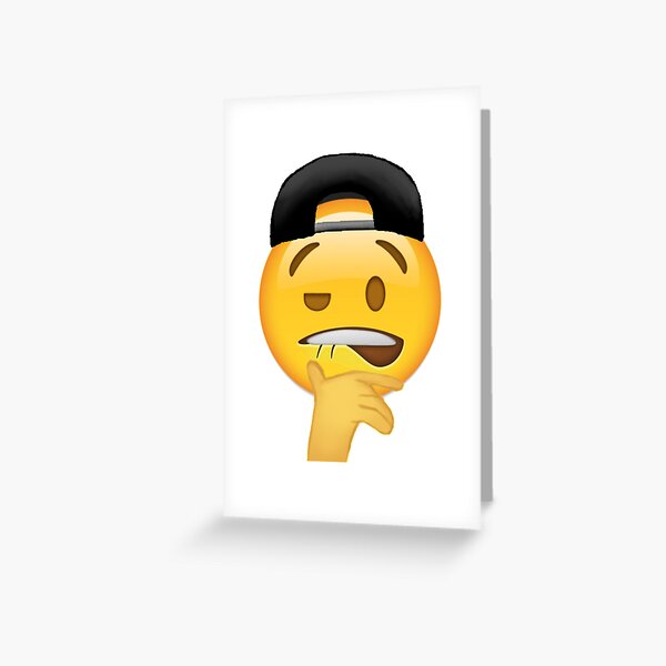 Biting Lips Emoji Sheesh Meme With Caps Greeting Card For Sale By Sirmemesalotr Redbubble