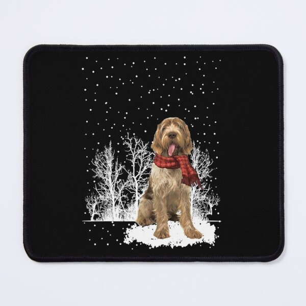 Item preview, Spinone Italiano Dog Scarf Christmas Tree Xmas Snow Forest designed and sold by louloapadilla.