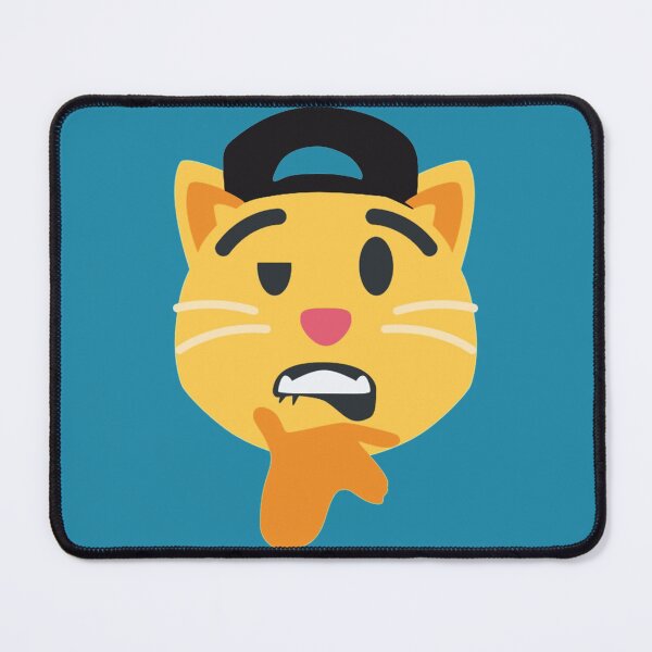 Item preview, cat biting lips emoji sheesh meme   designed and sold by SirMemesALotR.