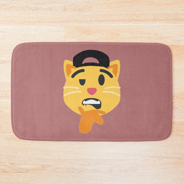 Item preview, cat biting lips emoji sheesh meme   designed and sold by SirMemesALotR.