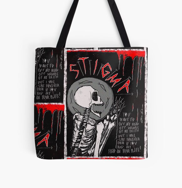 The Saint STIGMA black All Over Print Tote Bag