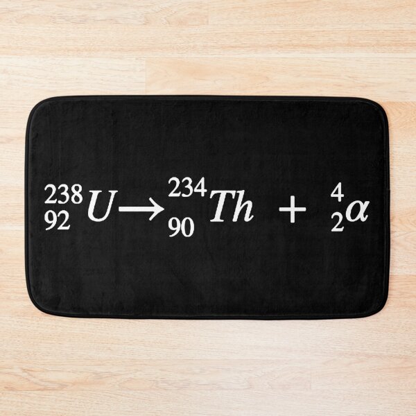 Item preview, Uranium radioactive alpha decay, nuclear physics basics designed and sold by NoetherSym.