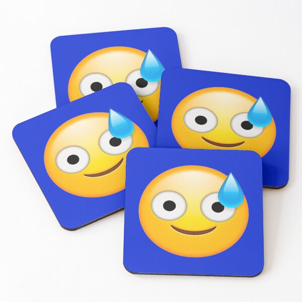 Item preview, Nervous Sweat Funny Emoji    designed and sold by SirMemesALotR.