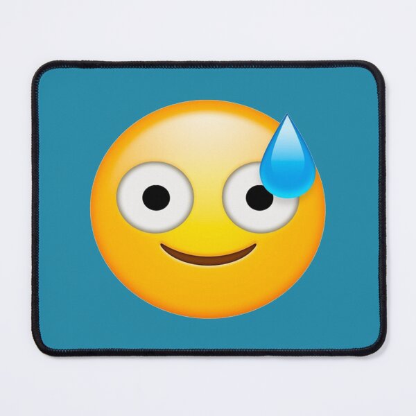 Item preview, Nervous Sweat Funny Emoji designed and sold by SirMemesALotR.