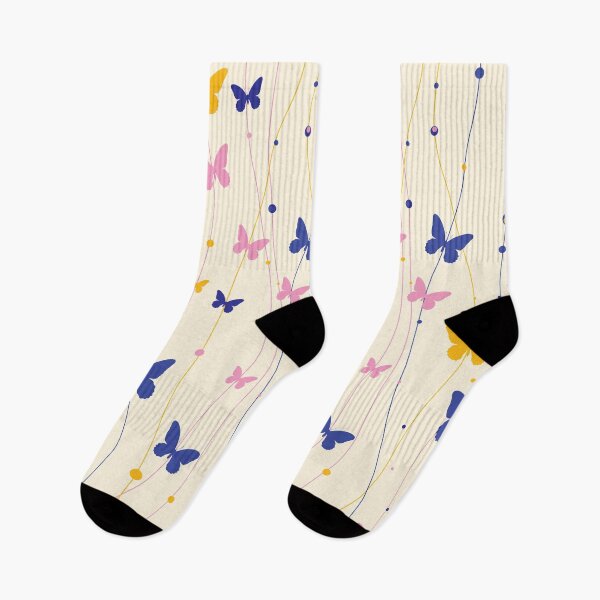 Item preview, Butterfly Pattren.Colorful Butterfly Pattern In Pink Blue Yellow Color designed and sold by risingrocket.