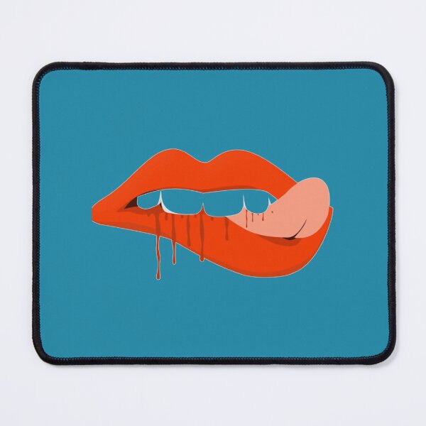 Item preview, Red Lip Bite Blood Emoji   designed and sold by SirMemesALotR.